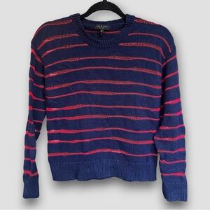 Rag & Bone | Navy Striped Knit Sweater | Size S
